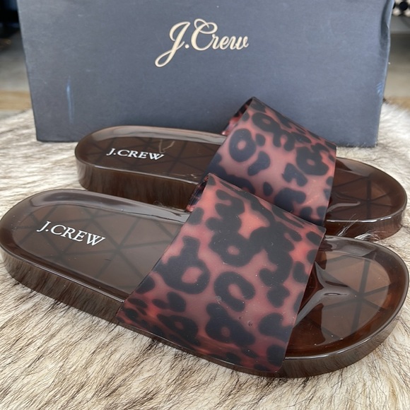 J. Crew Tortoise Slide Sandal size 7 - Picture 3 of 6